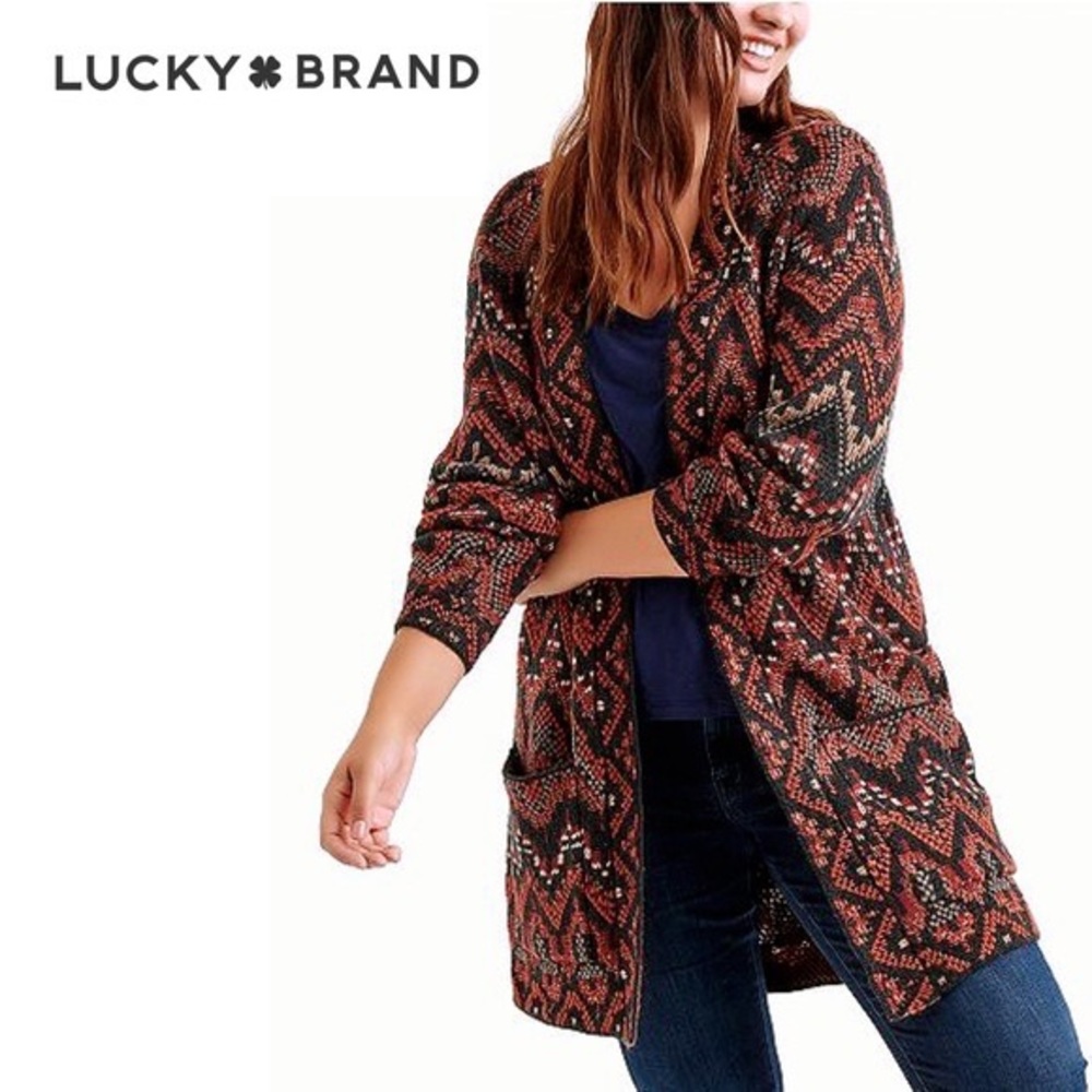 Lucky Brand open front cardigan NWT 2x